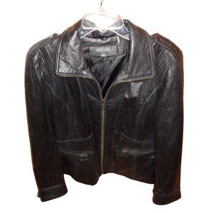 Women's Black Leather Jacket